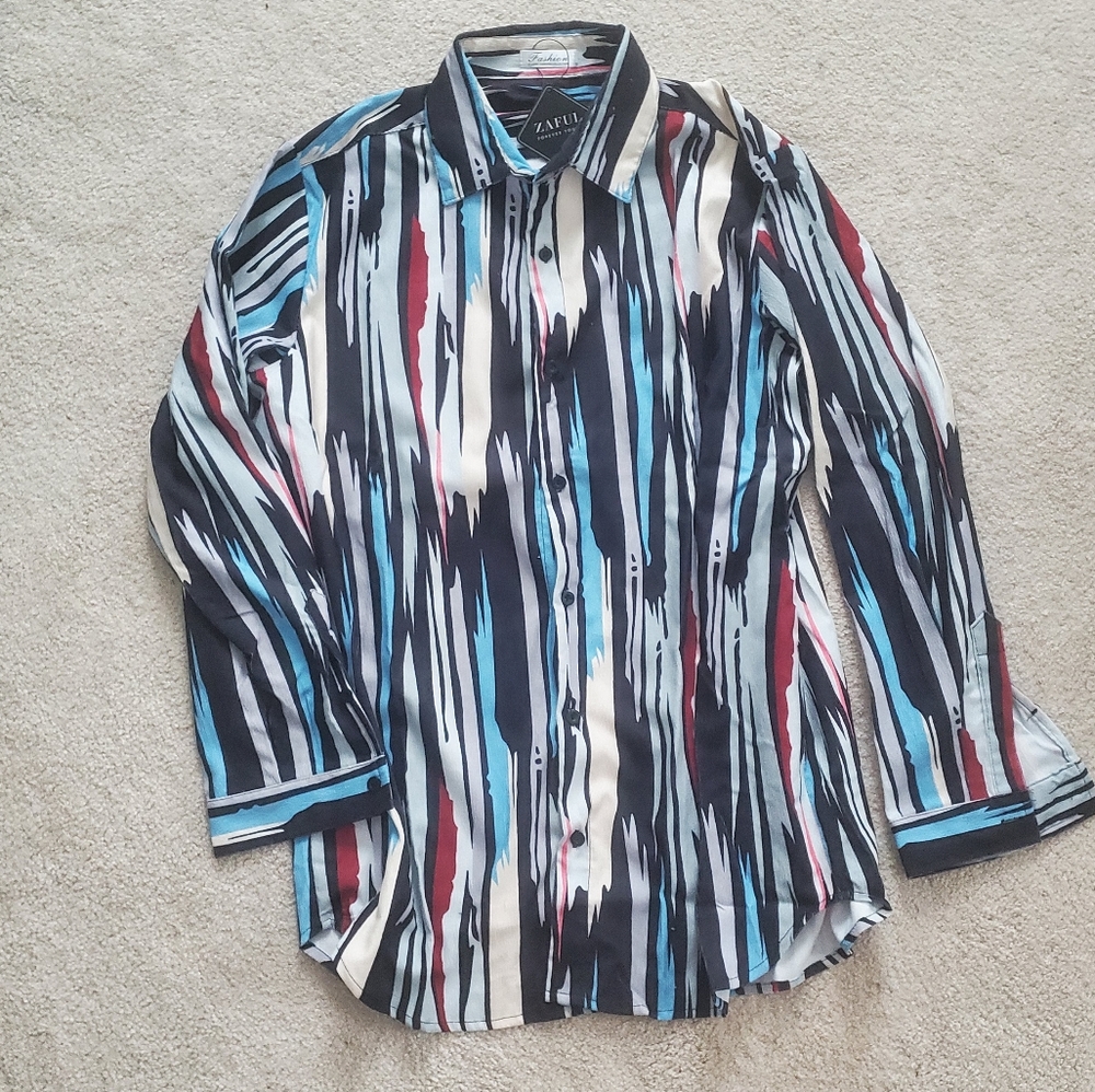 Vintage Stripe Long Sleeve Shirt